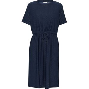 Cream, Kleedjes, Dames, Blauw, 2Xl, Navy Blazer Jurk met Riem