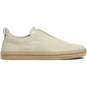 Ermenegildo Zegna, Schoenen, Heren, Beige, 43 EU, Stijlvolle Triple Stitch Espadrilles