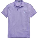 Polo Ralph Lauren, Tops, Heren, Paars, M, Paarse polo shirt met knoopsluiting