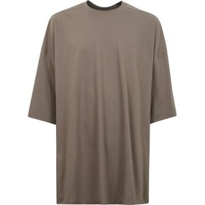 Rick Owens, Tops, Heren, Bruin, ONE Size, Katoen, Oversized Streetwear T-shirt