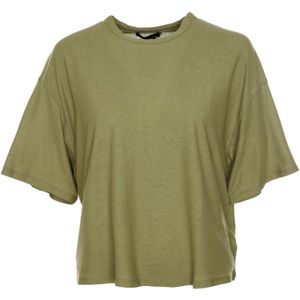 Drykorn, Tops, Dames, Groen, S, Katoen, Lilani T-Shirt Relaxed Fit