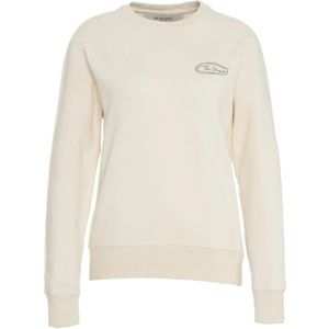 Golden Goose, Sweatshirts & Hoodies, Dames, Beige, XS, Katoen, Athena Distressed Sweatshirt