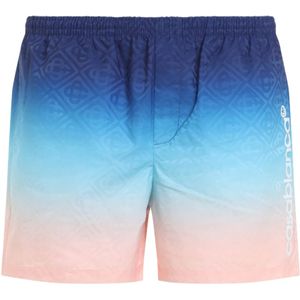 Casablanca, Badkleding, Heren, Veelkleurig, L, Polyester, Blauwe Bermuda Shorts