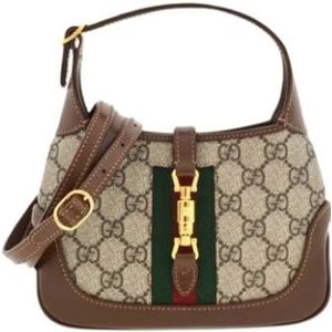 Gucci, Tassen, Dames, Bruin, ONE Size, Jackie 1961 GG Supreme Mini Tas