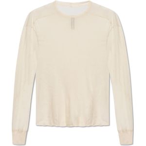 Rick Owens, Tops, Heren, Beige, XL, Katoen, Level LS T