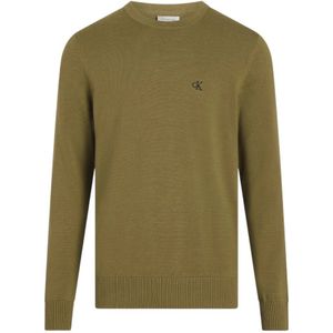 Calvin Klein, Truien, Heren, Groen, S, Stijlvol Shirt