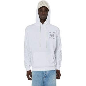 John Richmond, Sweatshirts & Hoodies, Heren, Wit, XL, Katoen, Sweatshirts & Hoodies