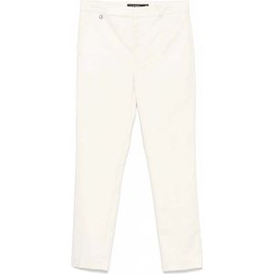 Ralph Lauren, Broeken, Dames, Beige, XS, Katoen, Slim Leg Pant