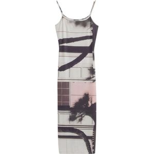 Desigual, Kleedjes, Dames, Veelkleurig, S, Polyester, Lente/Zomer Dames Lange Jurken Collectie