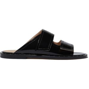 Scarosso, Schoenen, Dames, Zwart, 35 EU, Leer, Karen Patent Slippers