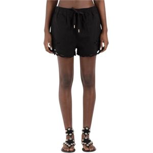 Isabel Marant Étoile, Korte broeken, Dames, Zwart, S, Denim, Zwarte Denim Shorts