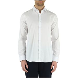 Michael Kors, Overhemden, Heren, Wit, L, Katoen, Slim Fit Oxford Overhemd