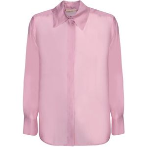Blanca Vita, Blouses & Shirts, Dames, Roze, M, Roze Overhemd Elegante Stijl