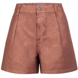 Dante 6, Korte broeken, Heren, Bruin, M, Denim, Metallic Jeans Shorts voor stijlvolle vrouwen