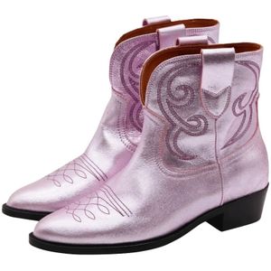 Toral, Schoenen, Dames, Paars, 36 EU, Leer, Cowboy Boots