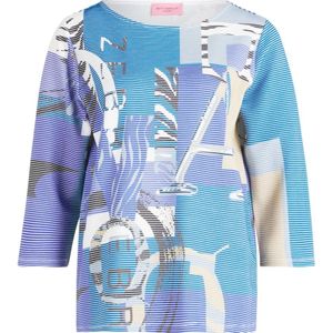 Betty Barclay, Tops, Dames, Veelkleurig, L, Gebreide Sweatshirt met U-Boot Halslijn