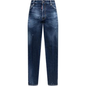 Dsquared2, Jeans, Heren, Blauw, S, Denim, Cool Guy Carrot Fit Denim Jeans