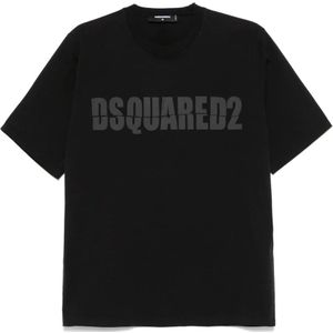 Dsquared2, Tops, Heren, Zwart, XL, Zwarte Herenoverhemd