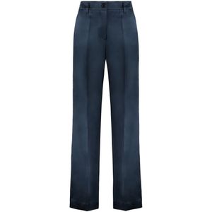 P.a.r.o.s.h., Broeken, Dames, Beige, S, Linnen, Linnen Crème Broek