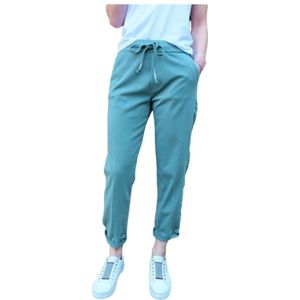 Mason's, Broeken, Dames, Groen, XS, Katoen, Casual-Chique Lyocell Blend Broek