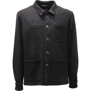 Bob, Jassen, Heren, Zwart, XL, Wol, Stretch Jacket Tram 529 Zwart Made in Italy