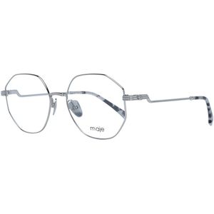 Maje, Accessoires, Dames, Grijs, ONE Size, Zilveren Dames Optische Monturen Ronde Stijl