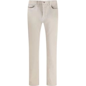 Brioni, Jeans, Heren, Beige, W34, Katoen, Luxe Five-Pocket Meribel Jeans