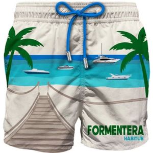 MC2 Saint Barth, Badkleding, Heren, Veelkleurig, XL, Witte zee kleding voor mannen