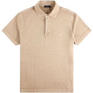Fay, Tops, Heren, Beige, M, Beige T-shirts en Polos
