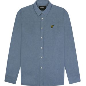 Lyle & Scott, Overhemden, Heren, Blauw, XS, Katoen, Chambray Overhemd
