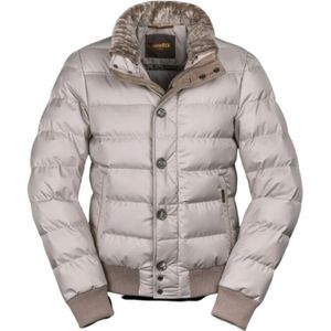 Moorer, Jassen, Heren, Beige, 2Xl, Gewatteerde Bomberjack