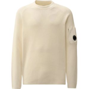 C.p. Company, Truien, Heren, Bruin, S, Katoen, Luxe katoenen crew neck knitwear