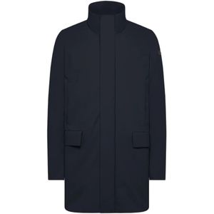 Rrd, Mantels, Heren, Blauw, M, Klassieke Lange Trench Winter Regenjas