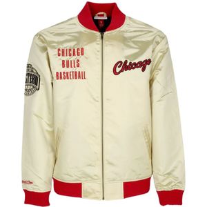 Mitchell & Ness, Jassen, Heren, Geel, L, Katoen, Chicago Bulls NBA Team Bomber Jacket