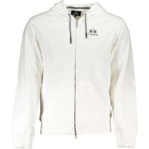 La Martina, Sweatshirts & Hoodies, Heren, Wit, 3Xl, Katoen, Witte Katoenen Heren Trui