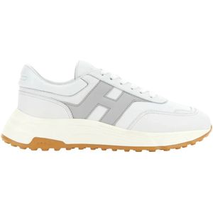 Hogan, Schoenen, Heren, Wit, 41 1/2 EU, Leer, Witte Sneakers Hyperlight Glad Leer