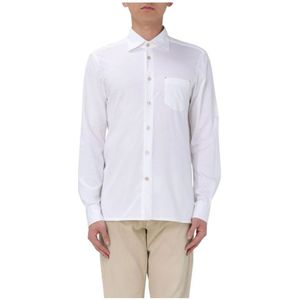 Kiton, Overhemden, Heren, Wit, L, Wol, Elegante Wol Crewneck Sweater