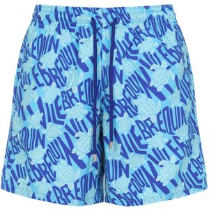 Vilebrequin, Badkleding, Heren, Blauw, S, Polyester, Blauwe zwemkleding voor heren Ss 25