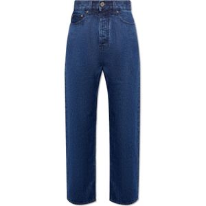 Palm Angels, Jeans, Heren, Blauw, W34, Katoen, Jeans met Zakken