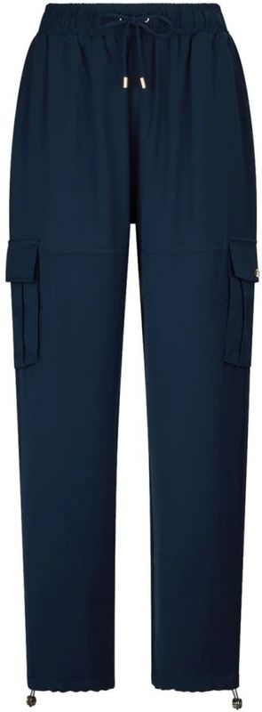 Liu Jo, Broeken, Dames, Blauw, L, Blauwe Joggerbroek voor vrouwen