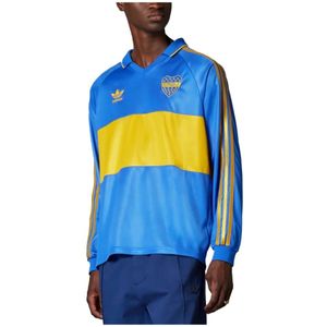 Adidas, Sweatshirts & Hoodies, Heren, Blauw, XL, Boca Juniors 1999 LS Jersey