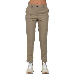 Rrd, Broeken, Dames, Beige, XS, Technische stof strijkvrije broek