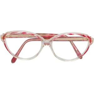 Yves Saint Laurent Vintage, Pre-owned, Dames, Rood, ONE Size, Pre-owned Acetate sunglasses