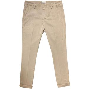 Dondup, Jeans, Heren, Beige, W34, Katoen, Stretch Gabardine Broek