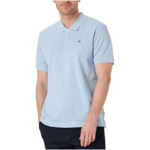 Scotch & Soda, Tops, Heren, Blauw, 2Xl, Logo Pique Polo voor heren