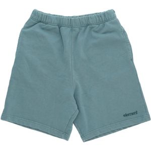 Element, Korte broeken, Heren, Blauw, XL, Katoen, Blauwe Korte Jumpsuit Mannen Cornell 3.0