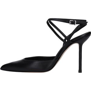 Ncub, Schoenen, Dames, Zwart, 40 EU, Leer, Met hak zwart