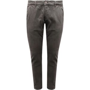 Dondup, Broeken, Heren, Groen, W33, Skinny Fit Broek Made in Italy
