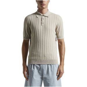 Peserico, Truien, Heren, Beige, L, Katoen, Puur katoenen poloshirt