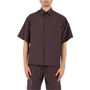 Costumein, Overhemden, Heren, Paars, 2Xl, Relaxed fit lyocell overhemd